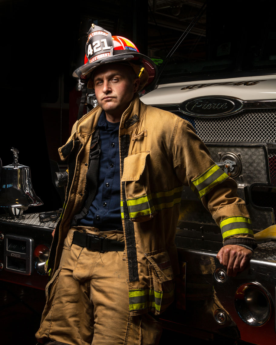 Firefighter photo | by Kate Voskova